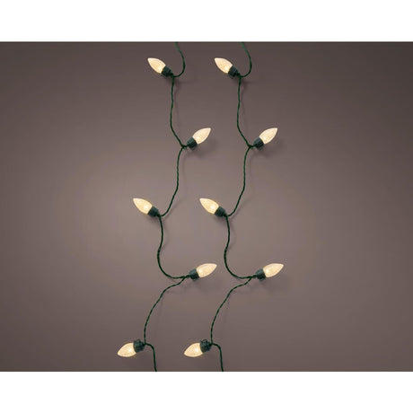 Lumineo led vintage kerstboom verlichtng 8 functie twinkel effect 100led 1980cm groen soft gold