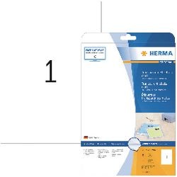 Herma etiketten transparant mat a4 210x297 mm folie 25 st.