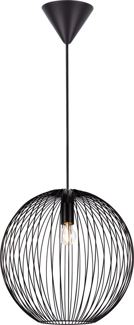 Nordlux beroni 35-hanglamp-e27-metaal-zwart