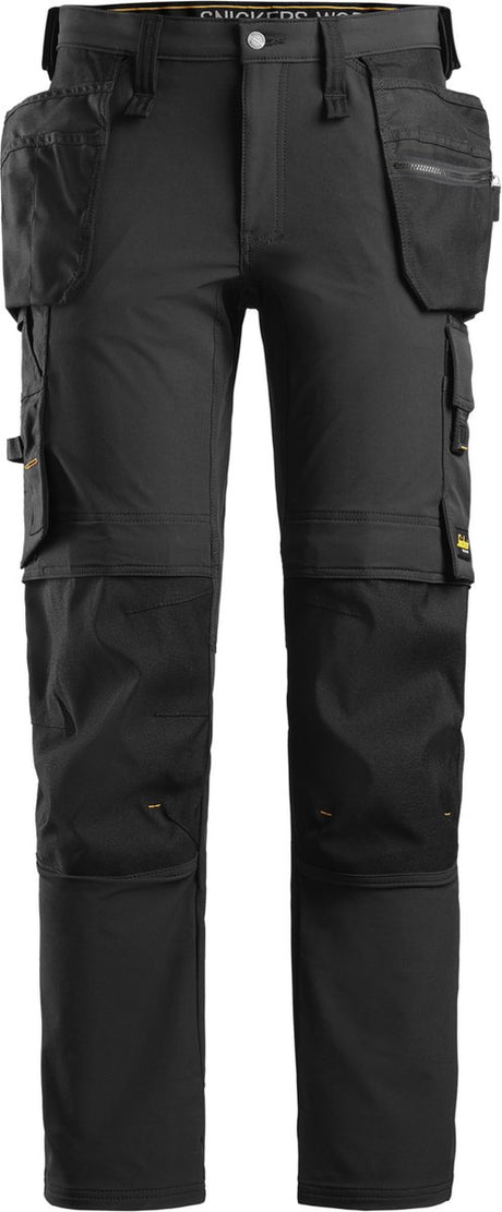 Snickers 6271 full stretch werkbroek met holsterzakken - zwart zwart - 52