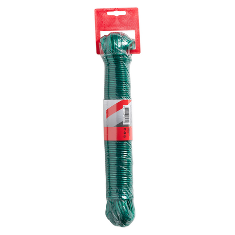 Mack 1072122 - waslijndraad pp groen streng 3mm 40m met staaldraad kern | 5 stuks