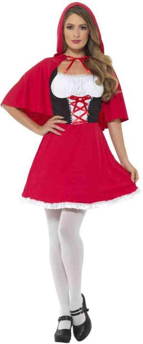 Smiffys - red riding hood kostuum - s - rood