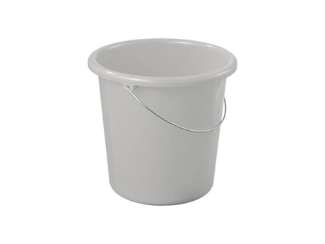 Sunware basic emmer10 liter zilver diameter 28x25,8cm kunststof
