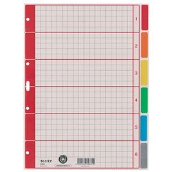 Blanco tabbladen leitz 4350 kleurenassortiment karton