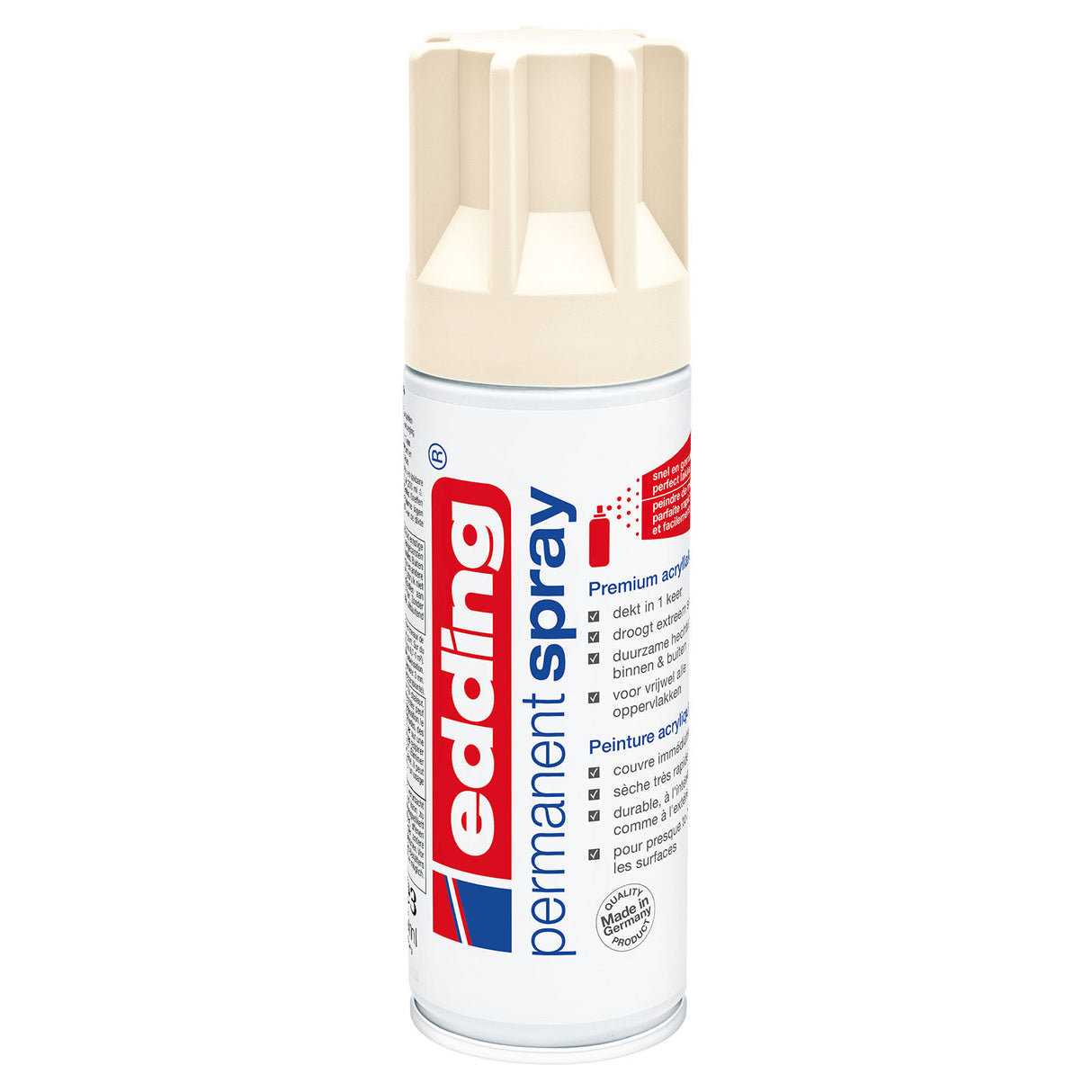 Edding 5200 • permanent spray premium acrylverf licht ivoorkleurig mat