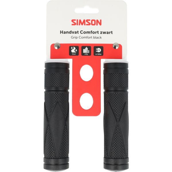 Simson handvatset comfort zwart