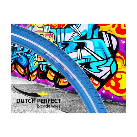 Dutchperfect buitenband dutch perfect 28 x1.40 40-622 anti-lek - blauw met reflectie