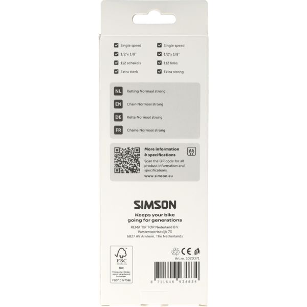 Simson ketting strong normaal
