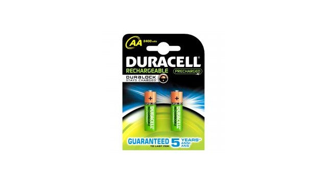 Duracell aa 2400mah precharged oplaadbare batterijen 2stuks