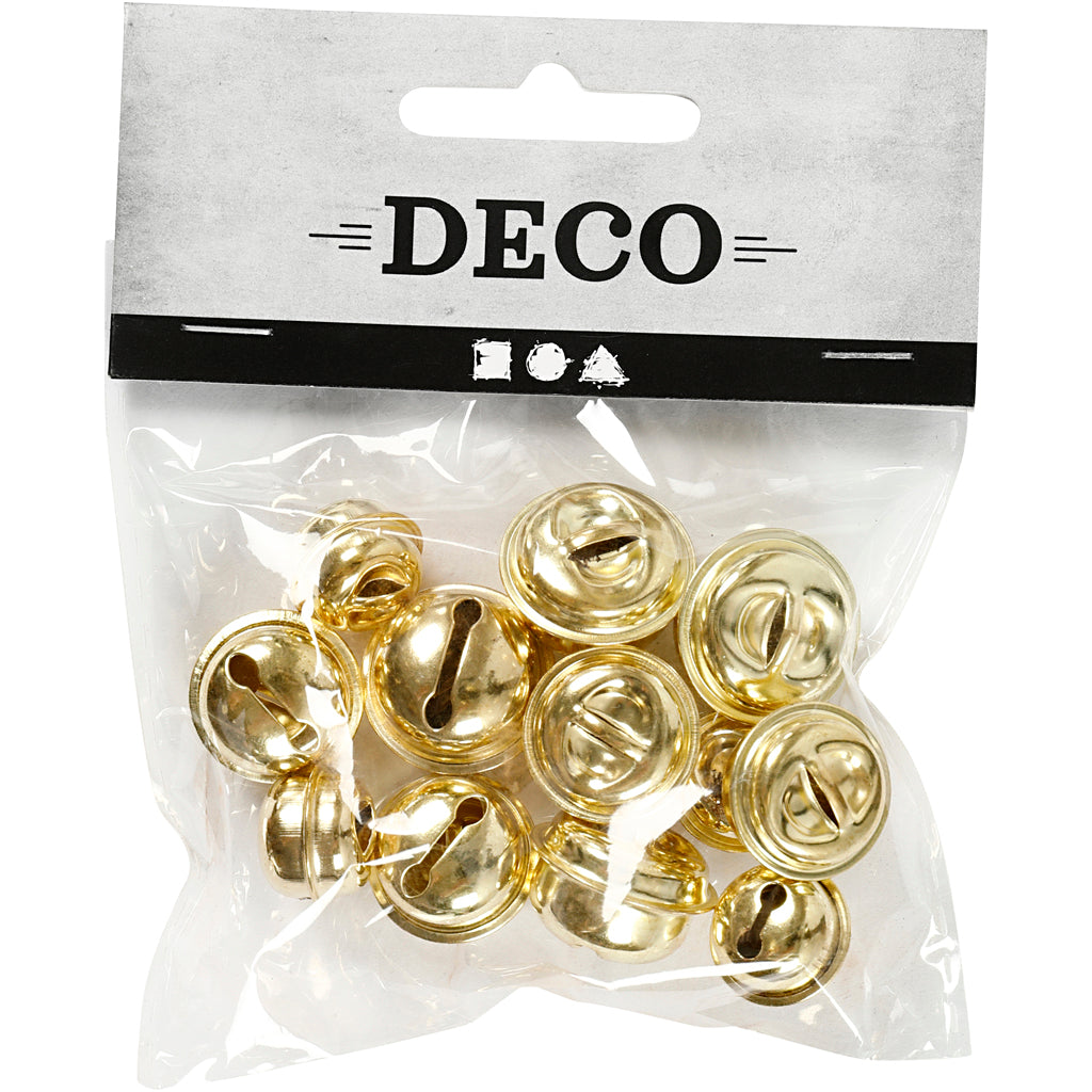 Creativ company http: www.cchobby.nl belletjes-d-13-15-17-mm-goud-12-div-1-doos