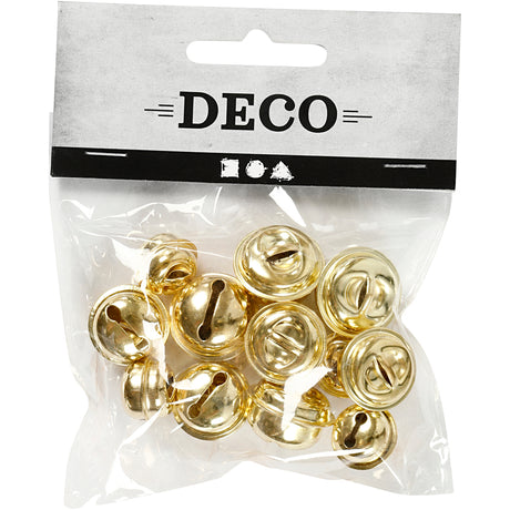 Creativ company http: www.cchobby.nl belletjes-d-13-15-17-mm-goud-12-div-1-doos