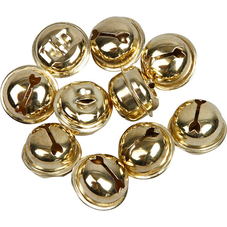 Creativ company http: www.cchobby.nl belletjes-d-13-15-17-mm-goud-12-div-1-doos