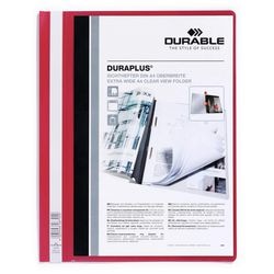 Snelhechter durable duraplus a4+ pvc rood
