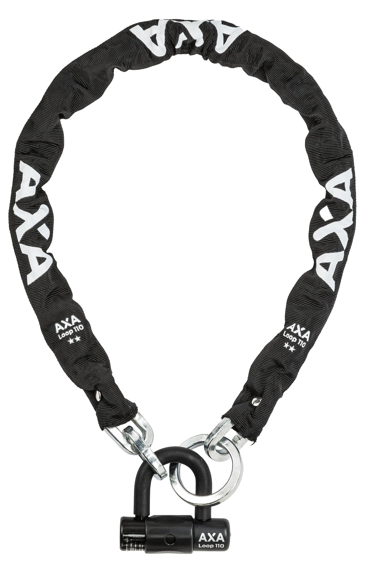 Axa Slotketting Disc Lock Loop 110 Art** Zwart