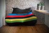 Ds covers Fietssok RAINBOW geschikt voor op de fietsdrager zwart