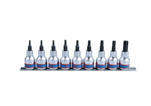King tony torx socket set 3 8 9cz. t10 - t50, rail