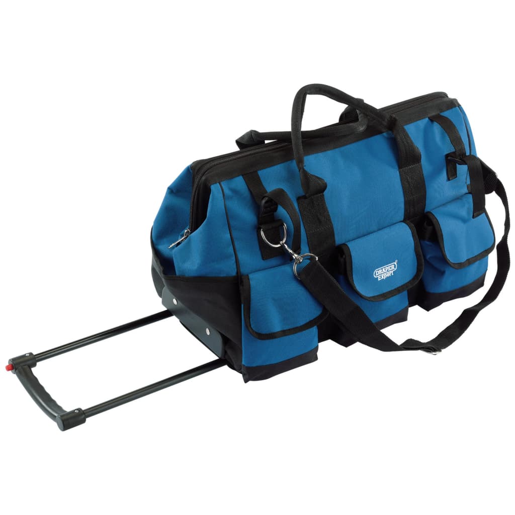 Draper tools draper tools gereedschapstas rollend 58 l 60x30x35 cm blauw en zwart