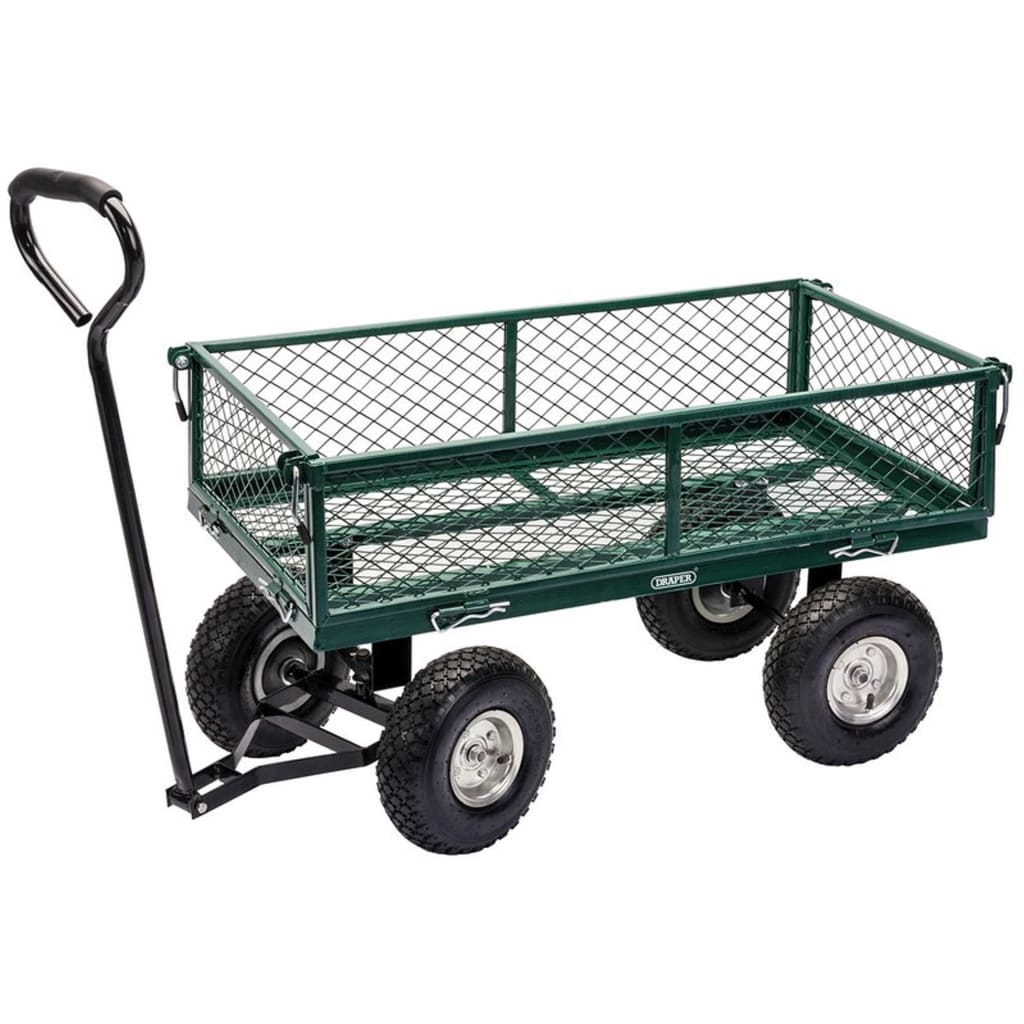 Draper tools draper tools tuinwagen staalgaas 86,5x46,5x21 cm groen en zwart