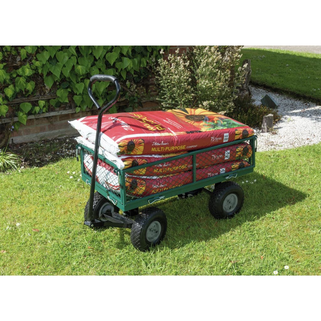 Draper tools draper tools tuinwagen staalgaas 86,5x46,5x21 cm groen en zwart