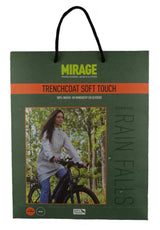 Mirage regenjas rainfall trenchcoat maat s gemaakt van polyester soft touch olive green