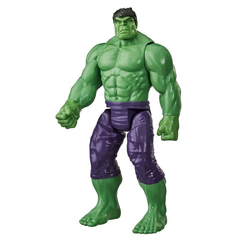 Marvel avengers titan hero - speelfiguur (30cm) - deluxe hulk