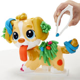 Play-doh dierenarts speelset - boetseerklei - inclusief 5 potjes - knutselen voor kinderen