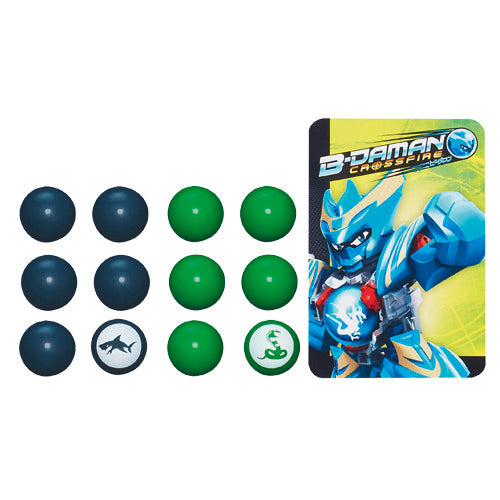 Hasbro B-daman Crossfire Balls 16 Stuks