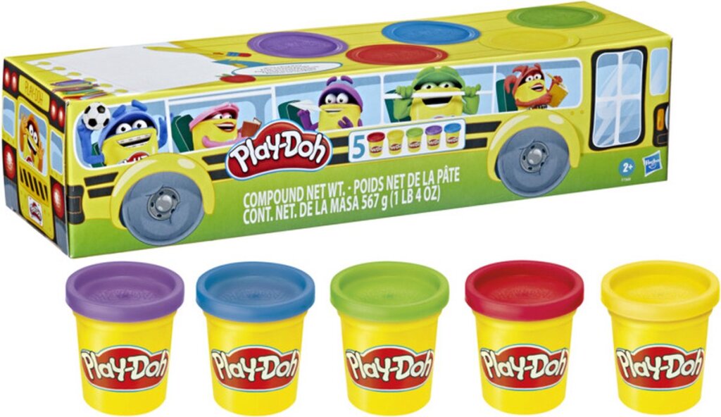 Play-doh back to school 5 pack boetseerklei