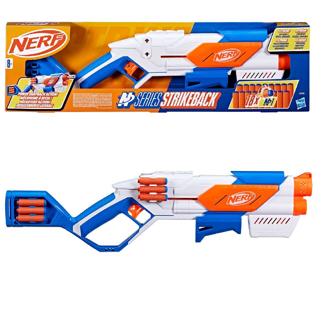 Nerf n series strikeback blaster + 18 darts