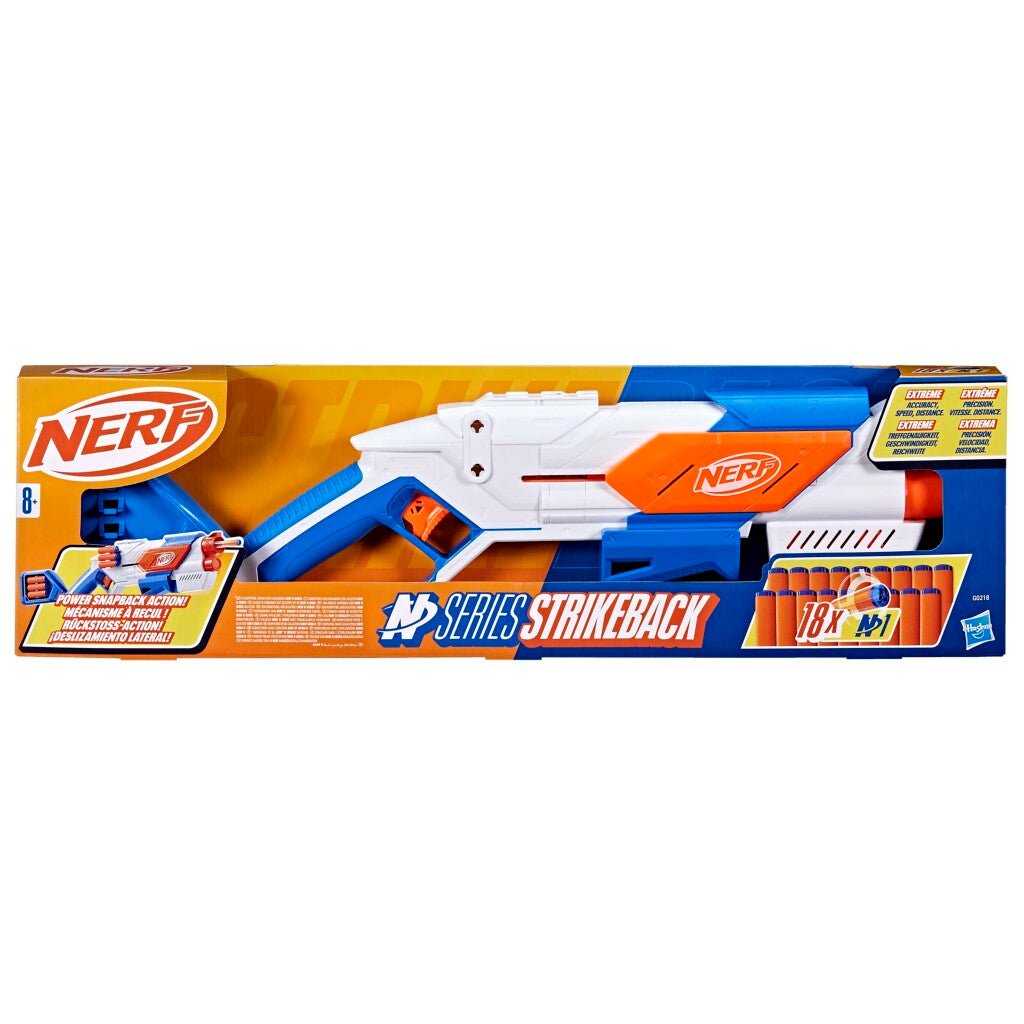 Hasbro nerf n series strikeback blaster + 18 darts
