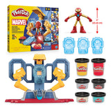Play-doh marvel iron man harnas laboratorium speelset - boetseerklei - inclusief iron man figuur