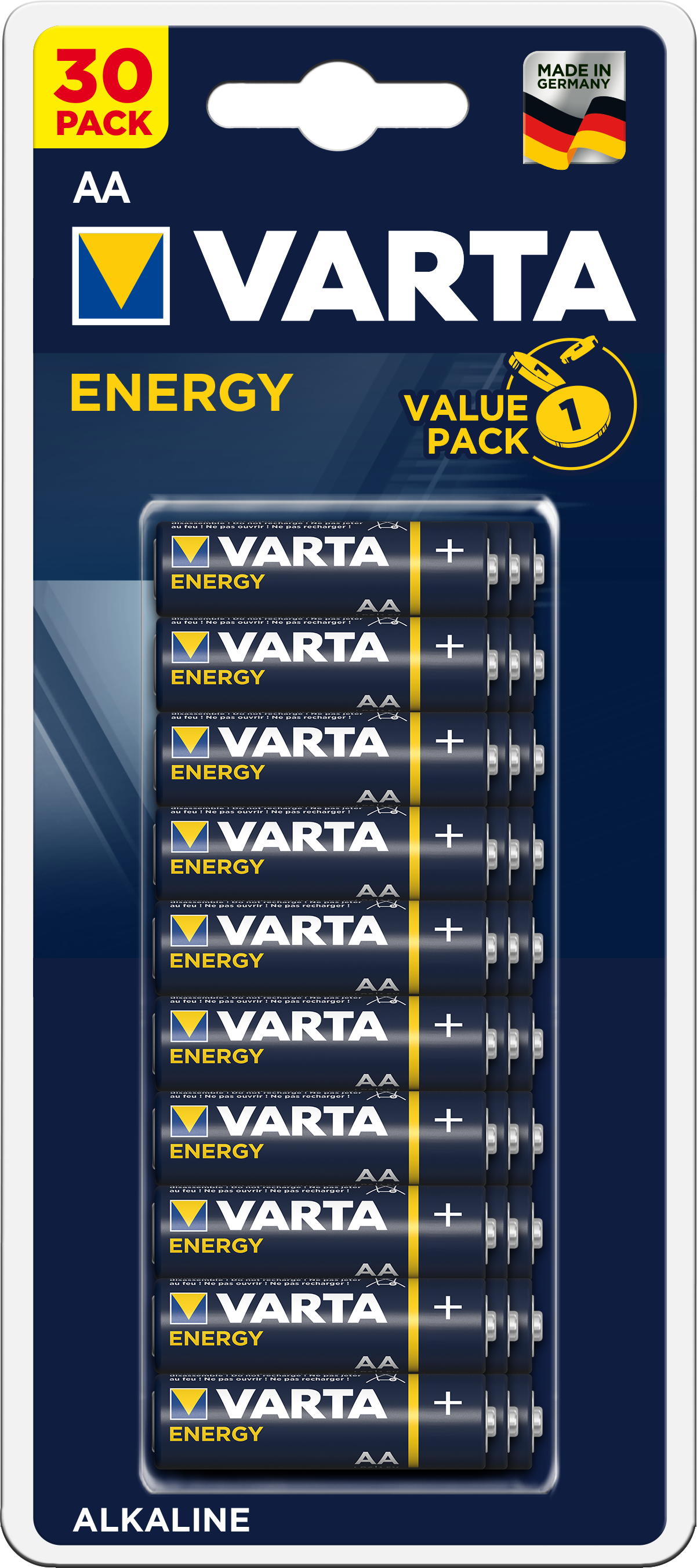 Varta batterij energy aa lr06 blister (30)