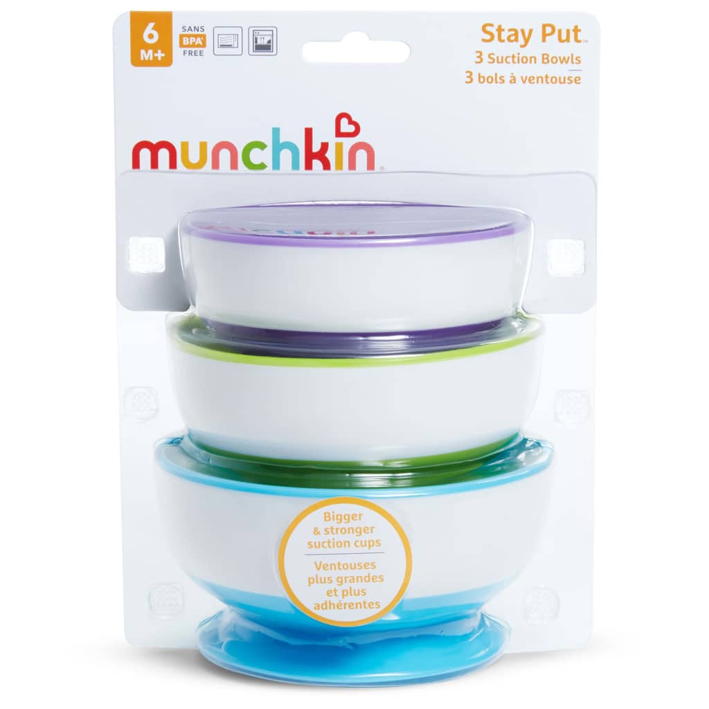 Munchkin Munchkin Kommen met zuignap 3 st