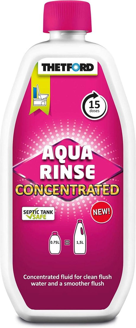 Thetford aqua rinse concentrated - toiletvloeistof voor cassette toilet - 0,75l