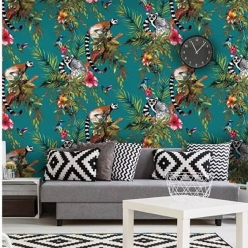 Dutch wallcoverings behang aap groen 12402