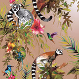 DUTCH WALLCOVERINGS DUTCH WALLCOVERINGS Behang Lemur roségoudkleurig