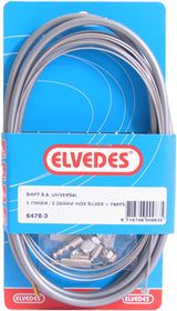 Versnellingskabelset Elvedes 1700 2250 mm universeel Sturmey Archer RVS - zilver (op kaart)