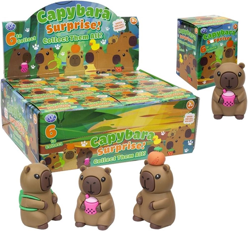 Capybara 8 cm in blindbox. 6 assorti in