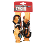 Mack 1072108 - 2 spangordels pe, ratelspanner25mm-4m max 500kg 2d,2 s haken | 5 stuks