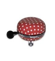 Basil Polkadot fietsbel 80 mm rood wit