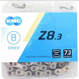 BZ08NG114 KMC Fietsketting 6 7 8-speed Zilver Grijs