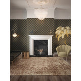 Dutch wallcoverings dutch wallcoverings behang palm palace zwart en goudkleurig