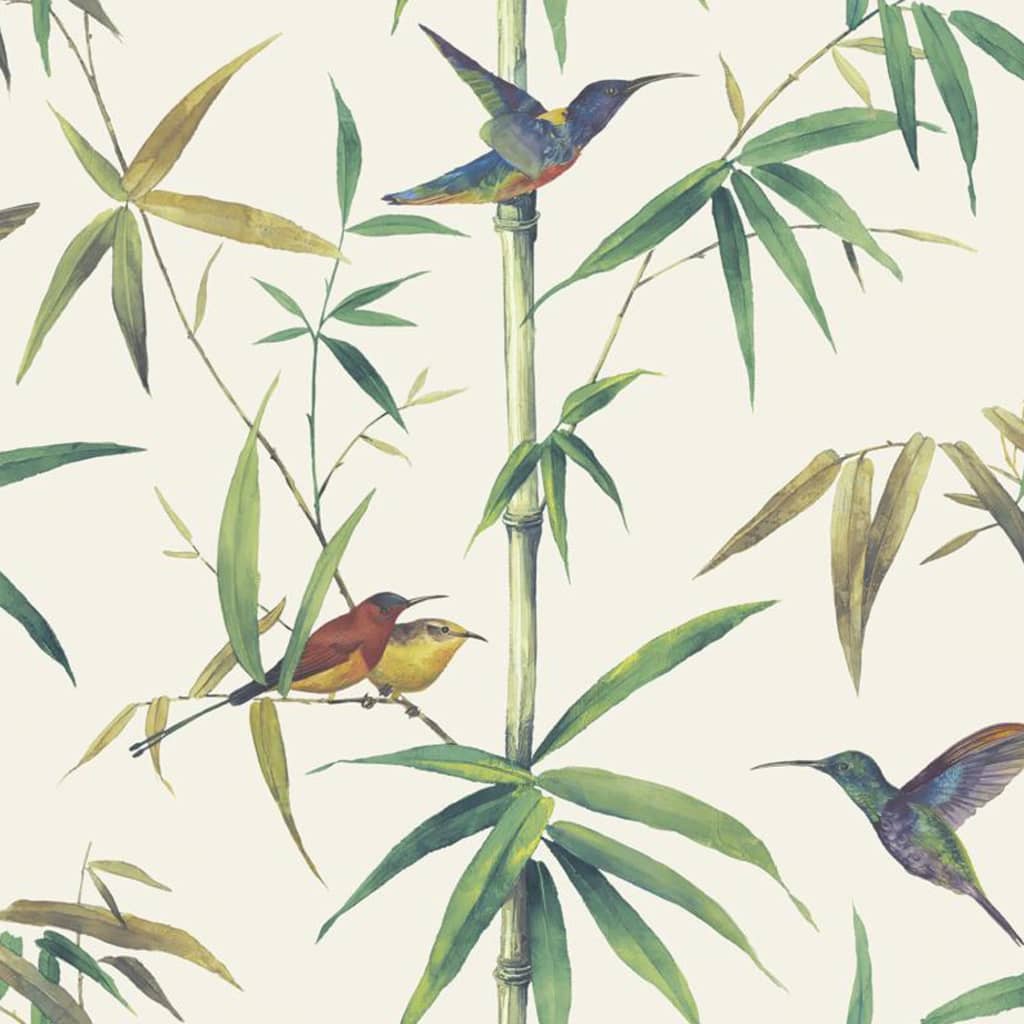 Noordwand Noordwand Behang Kolibri and Bamboo ecru