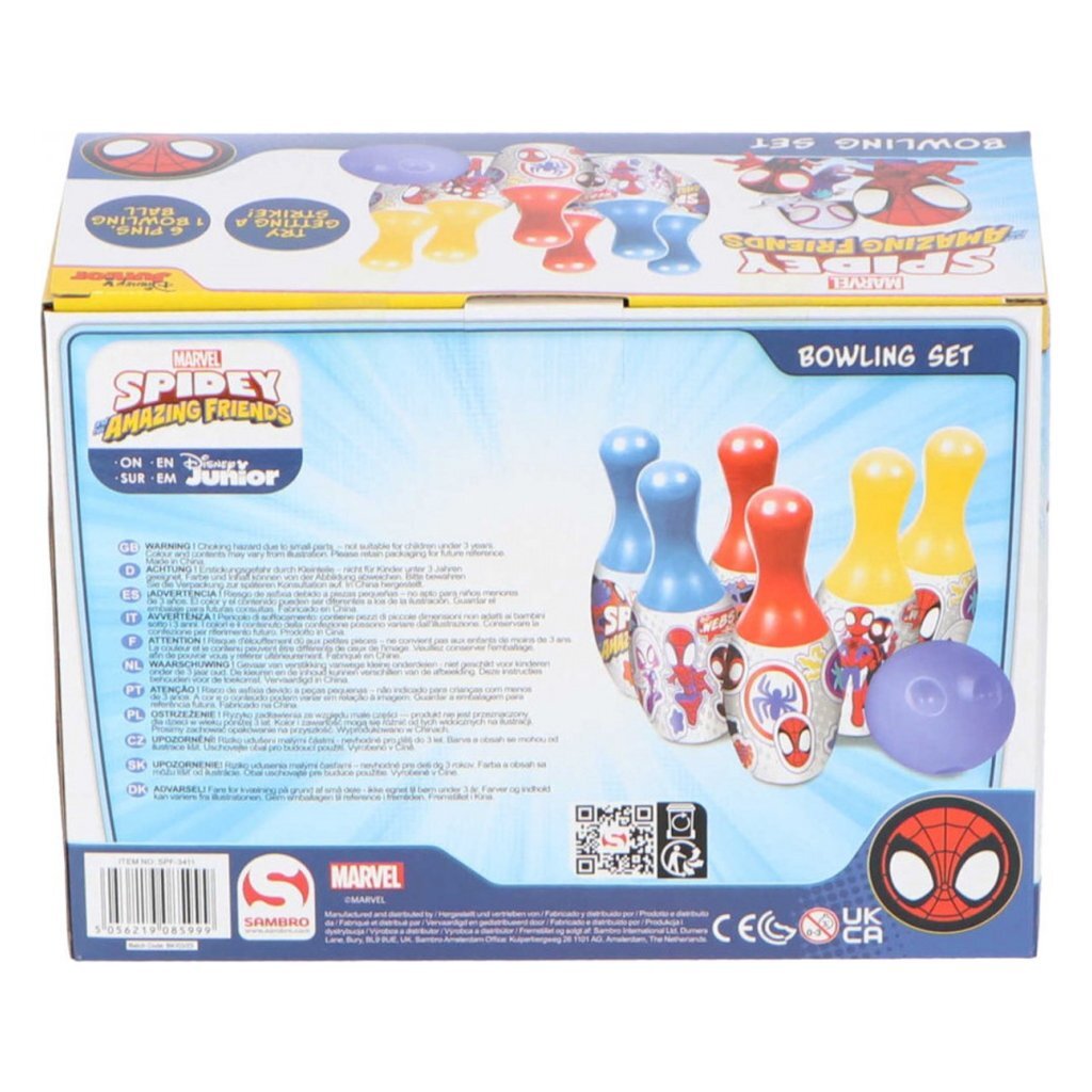 Marvel spidey and friends bowling set