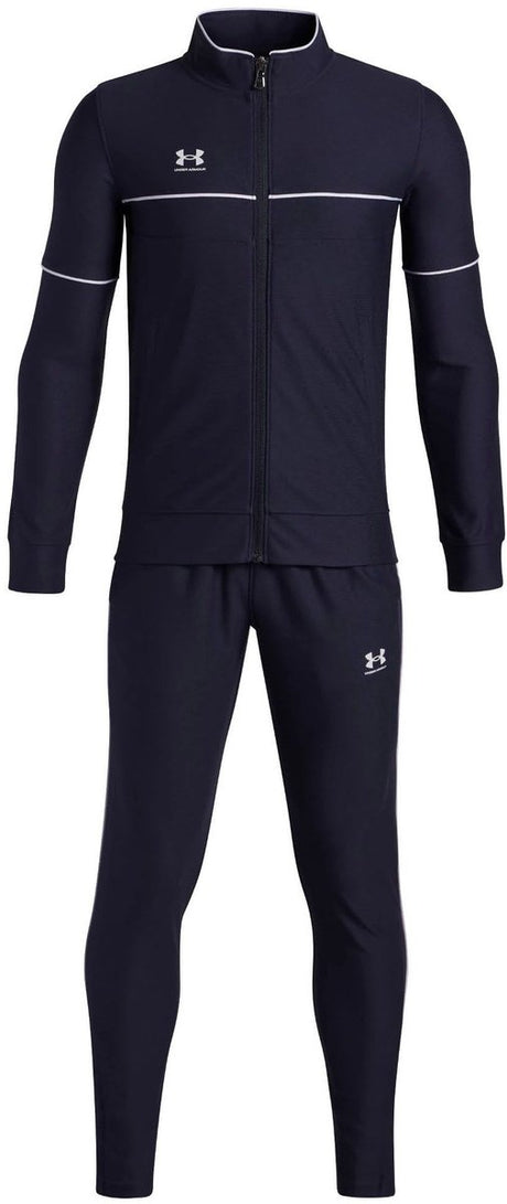 Under armour ua b challenger tracksuit-blu jongens trainingspak - midnight navy - wit
