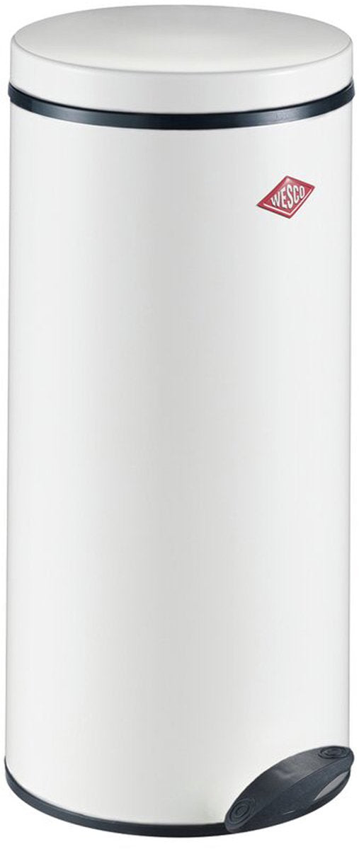 Wesco gastro 127 afvalbak | pedaalemmer | 22 liter | metaal - wit | prullenbak - made in germany