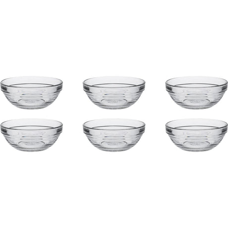 Duralex schaal lys stapelbaar rond hardglas 125ml 9cm 6 stuks