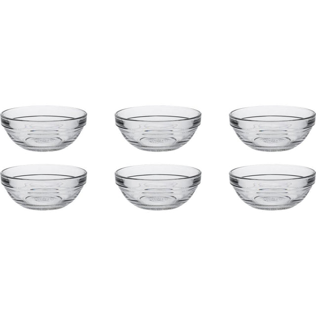 Duralex schaal lys stapelbaar rond hardglas 125ml 9cm 6 stuks