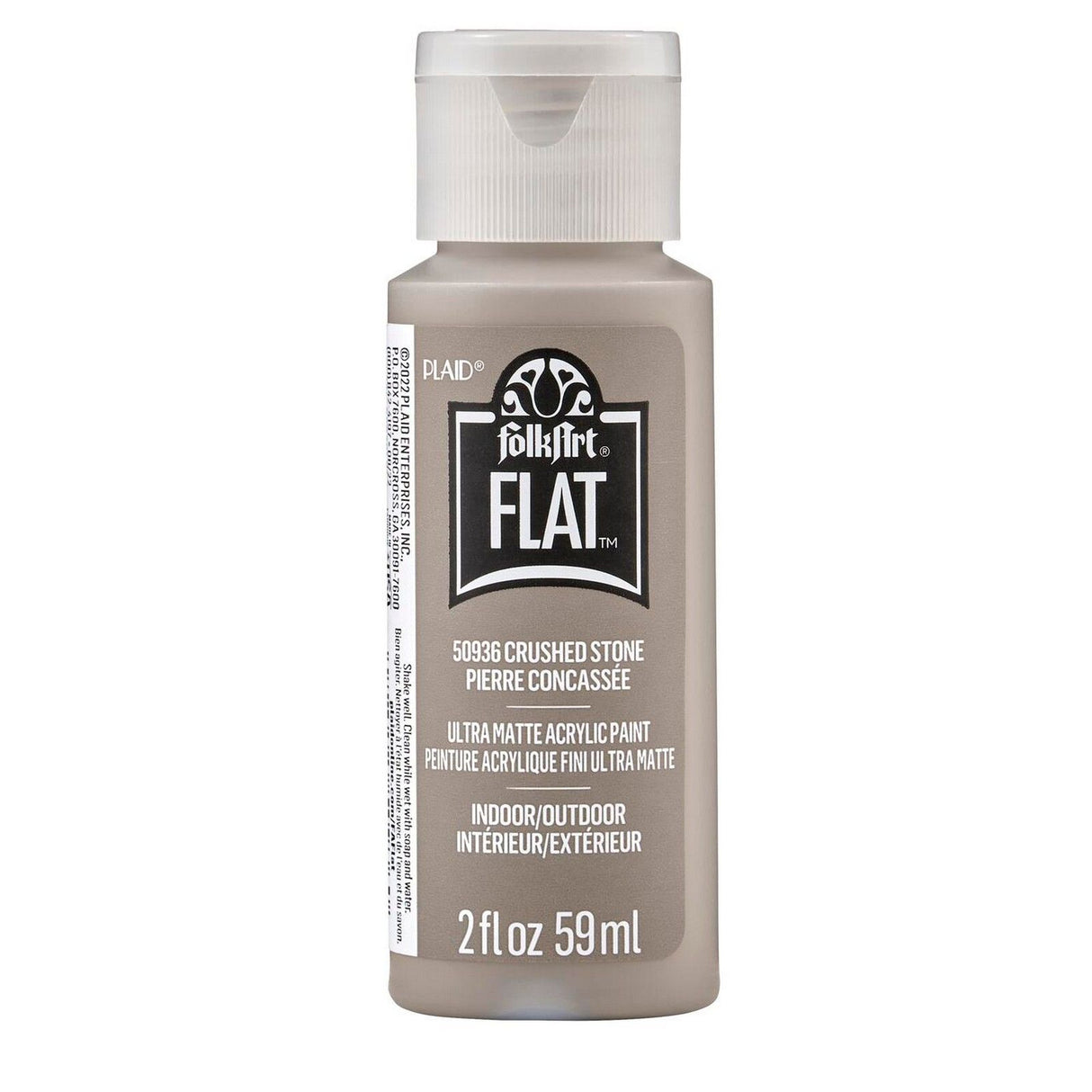 Folkart • flat ultra matte acrylic paint crushed stone 59ml