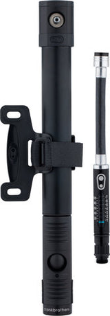 Crankbrothers klic hv mini pump with co2 adapter and pressure gauge